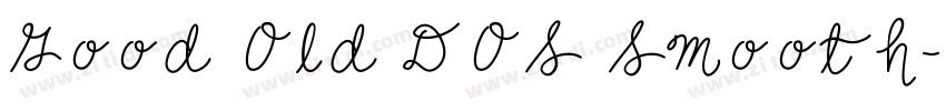 Good Old DOS Smooth字体转换